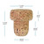 19.5mm Bar Top, Full Agglomerated Cork Dimensions