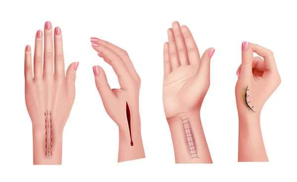 How to suture a wound to minimize scarring